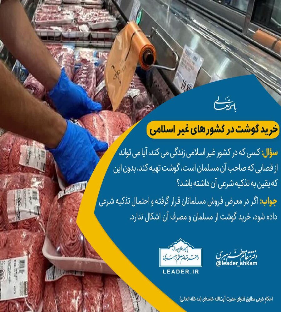 احکام شرعی | خرید گوشت در کشورهای غیر اسلامی