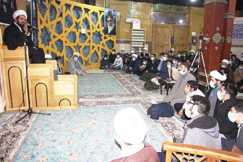 حضور استاد عالی در جمع طلاب مدرسه علمیه امام خمینی(ره) کرمانشاه