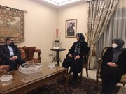 Culture Minister visits Imam Musa Sadr sister, Imad Mughniyeh wife