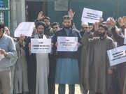 جامع مسجد پشاور پاکستان میں خود کش حملہ انجمن شرعی شیعیان کشمیر کا احتجاجی مظاہرہ 
