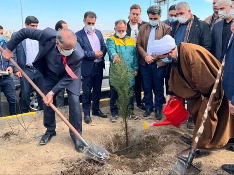 تصاویر/ کاشت نهال توسط ائمه جمعه آذربایجان غربی به مناسبت روز درختکاری
