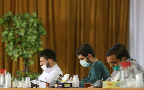 تصاویر/ نشست خبری رئیس جدید مرکز آموزش های مجازی موسسه آموزشی امام خمینی(ره)