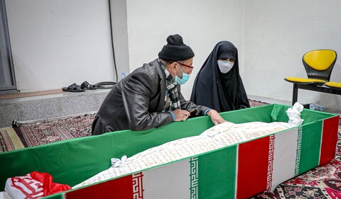 تصاویر/ وداع با پیکر شهیدان مرتضی سعیدنژاد و احسان کربلایی‌پور در معراج شهدای تهران