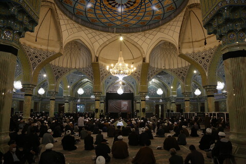 مراسم چهلم مرحوم آیت الله العظمی صافی در مسجد امام حسن عسکری(ع) از سوی نهادهای حوزوی