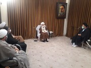 رئیس عقیدتی سیاسی ناجا با مراجع تقلید و علما دیدار کرد