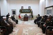 تصاویر/ دیدار رئیس سازمان عقیدتی سیاسی نیروی انتظامی با تولیت آستان مقدس حضرت معصومه(س)