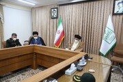 تصاویر/ دیدار رئیس سازمان عقیدتی سیاسی نیروی انتظامی با آیت الله حسینی بوشهری