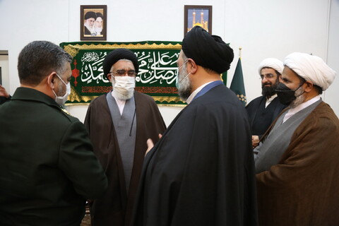 تصاویر/ دیدار رئیس سازمان عقیدتی سیاسی نیروی انتظامی با آیت الله سعیدی