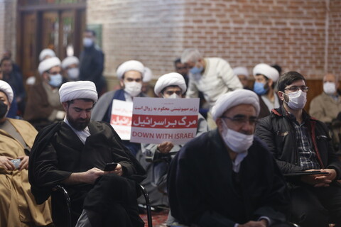 تصاویر/ تجمع اعتراض آمیز مردم تبریز در محکومیت جنایات آل سعود