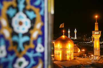 پذیرایی از زائران بارگاه ملکوتی رضوی به مناسبت میلاد مهدی موعود(عج)