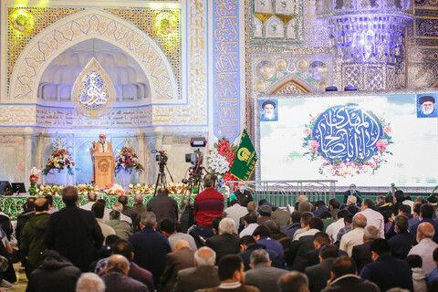تصاویر/ ویژه برنامه جشن نیمه شعبان با سخنرانی تولیت آستان قدس رضوی