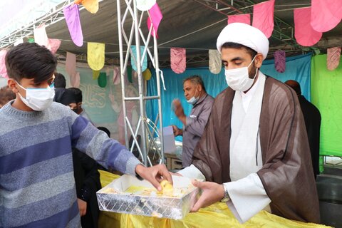 تصاویر| برگزار موکب قرارگاه عمار منصوریه در روز نمیه شعبان