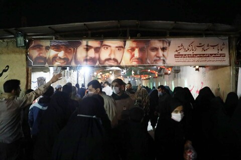 تصاویر/ جشن نیمه شعبان در جوار ۷۲ شهید تازه تفحص شده معراج شهدای اهواز