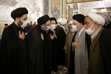 تصاویر/ مراسم بزرگداشت حضرت آیت‌الله علوی گرگانی در حرم مطهر رضوی