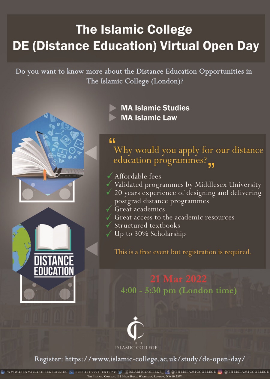 MA Distance Education Virtual Open Day