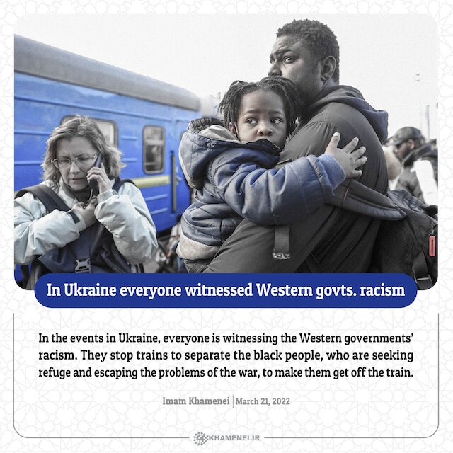 In Ukraine everyone witnessed Western governments’ racism