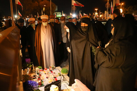 تصاویر/  مراسم تحویل سال نو در گلزار شهدای قزوین