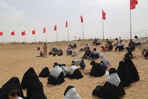 تصاویر/ بازدید طلاب خوزستانی از یادمان شهدای فکه و کانال کمیل