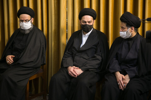 تصاویر/ دیدار بیت آیت الله العظمی علوی گرگانی(ره) با آیت الله العظمی مکارم شیرازی