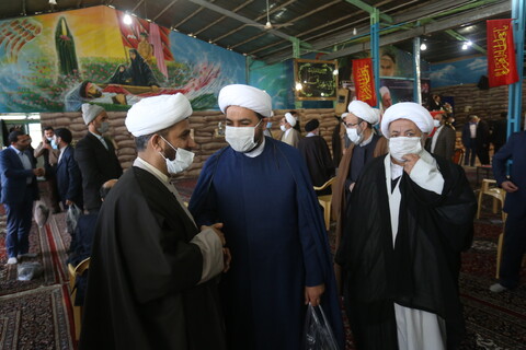 تصاویر/ مراسم بزرگداشت آیت الله محمدی ری شهری در گلستان شهدای اصفهان
