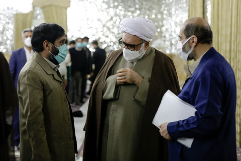تصاویر/ دیدار جمعی از فعالان مردمی اسکان زائر با تولیت آستان قدس رضوی
