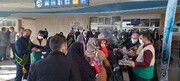 استقبال خادمیاران رضوی از زائران امام رضا(ع) در ایستگاه قطار اصفهان