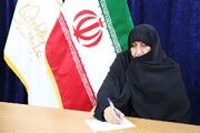 پیام تبریک خانم برقعی به سرپرست جدید دفتر امور زنان و خانواده استانداری قم