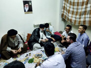 تصاویر/ صرف افطار رئیس جمهور در خوابگاه دانشجویی دانشگاه خوارزمی کرج