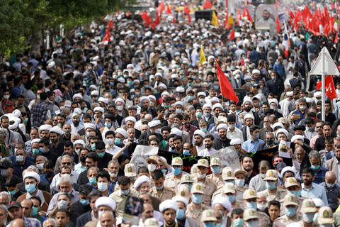 تصاویر/ مراسم تشییع پیکر شهید حجت‌الاسلام محمد اصلانی