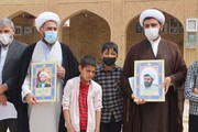 ابتکار نوجوانان اشکذری در پاسداشت شهیدان اصلانی و دارایی+ عکس