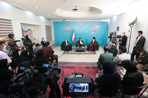 تصاوی/ نشست خبری رئیس جمهور با رسانه‌های استان البرز