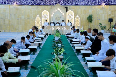 مقام امام مہدی (عج) میں ختم قرآن کی پرنور محفل کا انعقاد