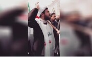 فیلم | اظهارات جالب یک طلبه در حاشیه مراسم تشییع شهید حرم مطهر رضوی