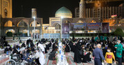 حرم امام رضا (ع) کی جانب سے پندرہ لاکھ افطاری کی پیکٹیس کی تقسیم کا پروگرام