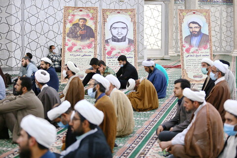 تصاویر/ مراسم بزرگداشت شهدای روحانی حادثه تروریستی مشهد مقدس