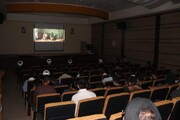 اکران فیلم «موقعیت مهدی» در مدرسه علمیه امام خامنه ای ارومیه + عکس