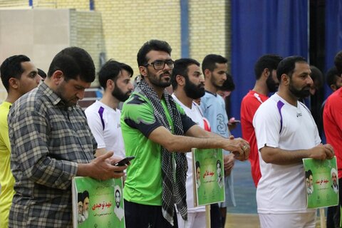 تصاویر| مراسم افتتاحیه جام فوتسال شهیدان اصلانی و دارایی در شیراز