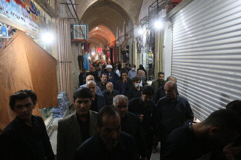 تصاویر/ قافله عزا و سوگواری حضرت خدیجه سلام الله علیها در بازار اصفهان‎‎