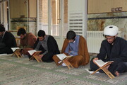 تصاویر / محفل جزء خوانی قرآن کریم در مدرسه علمیه امام صادق (ع) قزوین