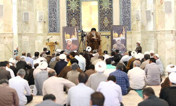 تصاویر/ مراسم بزرگداشت شهدای روحانی حادثه تروریستی حرم رضوی در مسجد اعظم قم