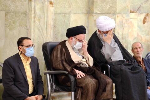 تصاویر/ مراسم بزرگداشت شهدای روحانی حادثه تروریستی حرم رضوی در مسجد اعظم قم