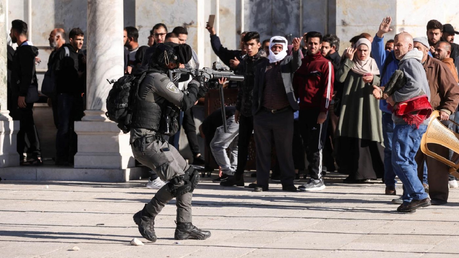 Israeli forces attack Palestinian worshippers in al-Aqsa Mosque raid