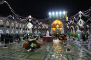 تصاویر/ شب میلاد امام حسن مجتبی (ع) حرم رضوی کے مناظر
