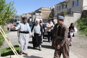 تصاویر/ تکریم نماینده ولی فقیه در کردستان از ائمه جمعه و جماعات شهرستان سروآباد