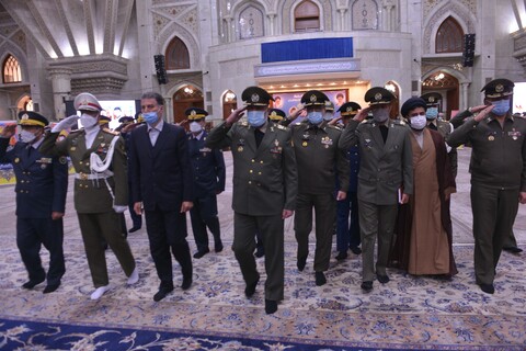 تصاویر/ تجدید میثاق فرماندهان و کارکنان ارتش با آرمان‌های بنیانگذار کبیر انقلاب اسلامی