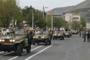 رژه مشترک نیروهای مسلح در اصفهان برگزار شد