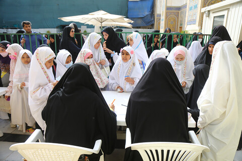 دختران روزه اولی مهمان حرم حضرت معصومه