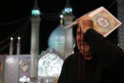 تصاویر/ مراسم احیای شب نوزدهم ماه رمضان در حرم محمد هلال بن علی(ع) آران وبیدگل