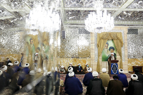 تصاویر/ دیدار علما، خطبا و ائمه جماعات حرم مطهر با تولیت آستان قدس رضوی