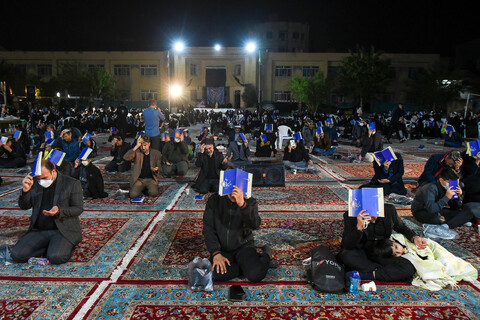 تصاویر/ مراسم احیا شب 19 رمضان در دبیرستان امام رضا(علیه‌السلام)